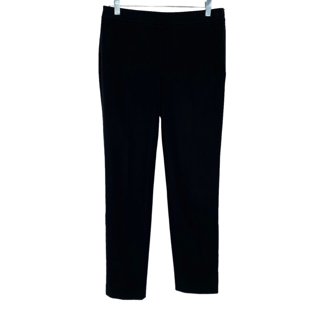 Talbots black high waist straight leg fitted pant, 8 - Picture 3 of 14